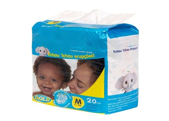 Karikatür Baskılı Rahat Bebek Bezi 3D Sızdıran Koruyucular Fluff Pulp SAP