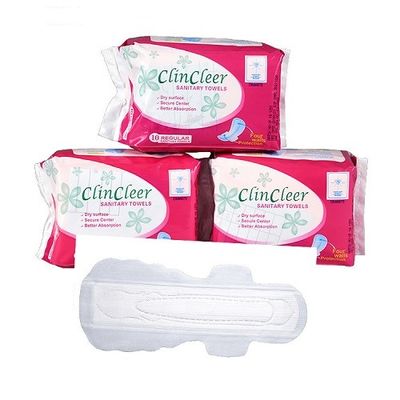Hassas Ciltler İçin Tek Kullanımlık 280mm Saf Pamuklu Hijyenik Pedler