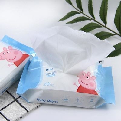 Cilt Dostu Bambu Bebek Mendili Biyolojik Olarak Parçalanabilir 120'li Çevre Dostu
