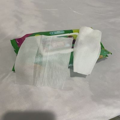 Termal Yapıştırılmış Kumaş Bebek Mendil 60gsm Alkolsüz E Vitamini