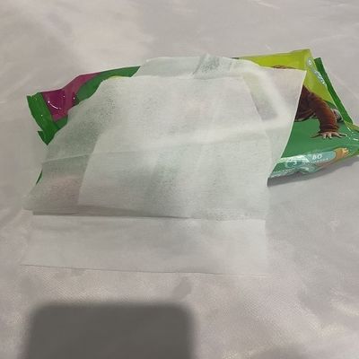 Termal Yapıştırılmış Kumaş Bebek Mendil 60gsm Alkolsüz E Vitamini