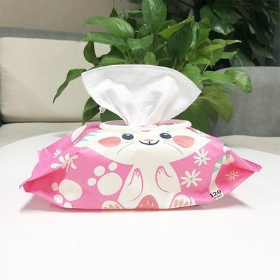 OEM Cilt Temizleme Bebek Yumuşak Islak Mendil Keçi Sütü Hassasiyet Yok