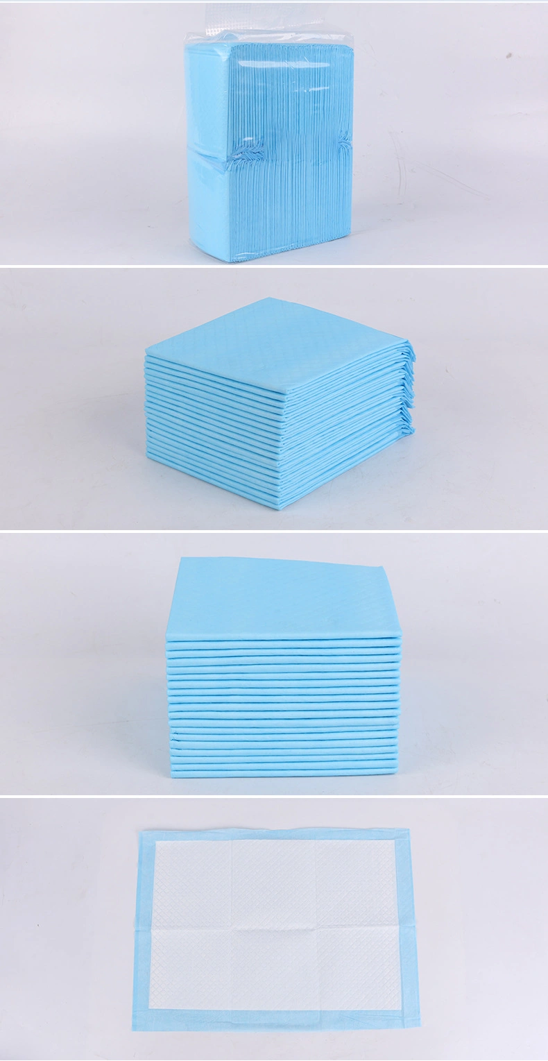 ODM 5 Katmanlı Pet Underpads 60 * 45cm Dokuma Olmayan Yüzey Köpek Tek Kullanımlık Pedler 1